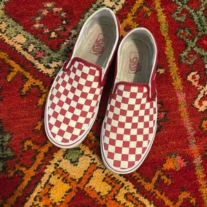 Red Checkered Vans